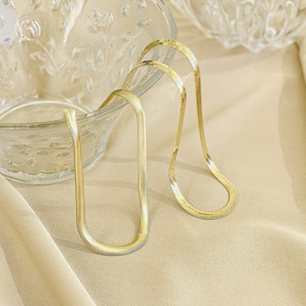 COLAR FITA 6MM DOURADO FOLHEADO