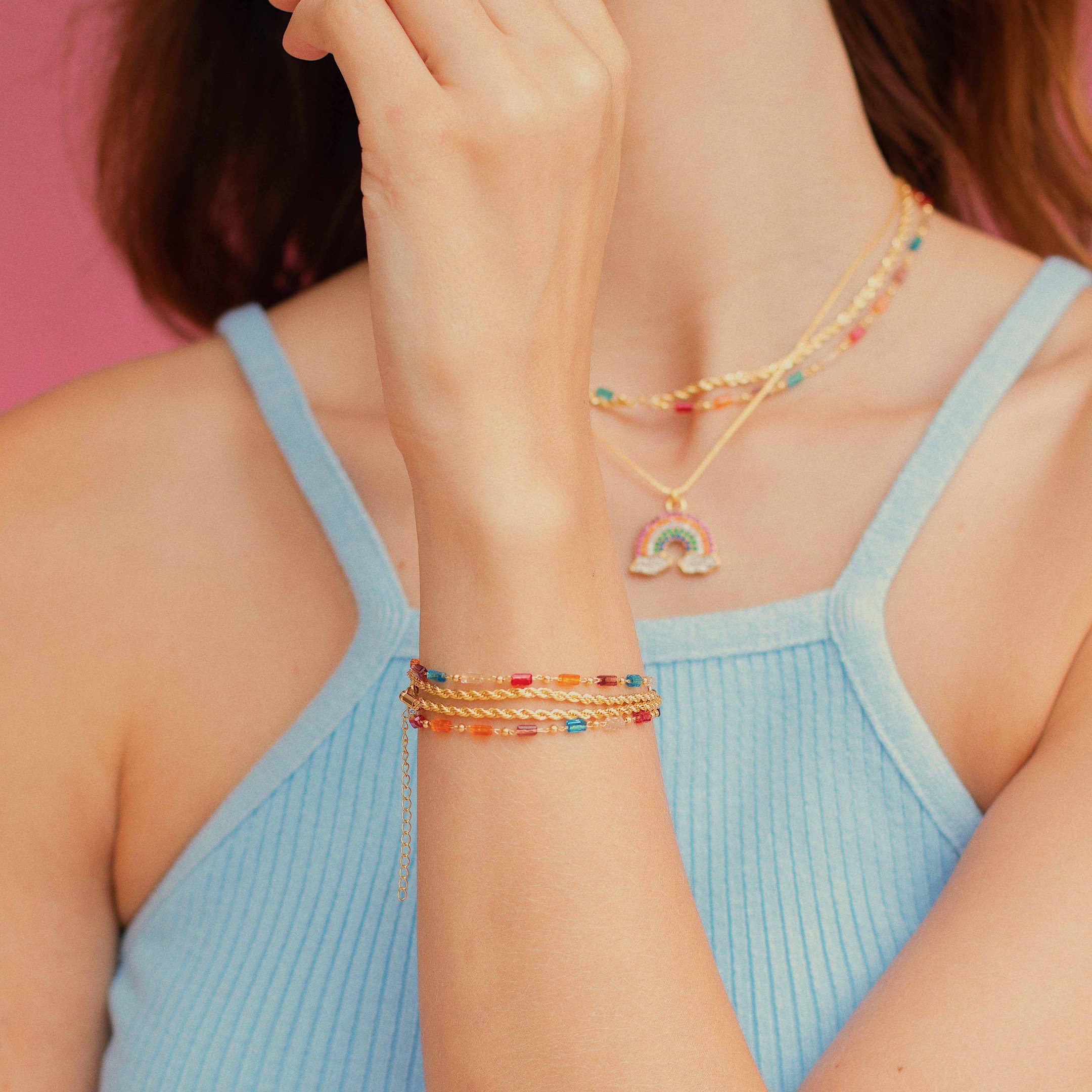 PULSEIRA CORDÃO BAIANO 3MM DOURADO FOLHEADO