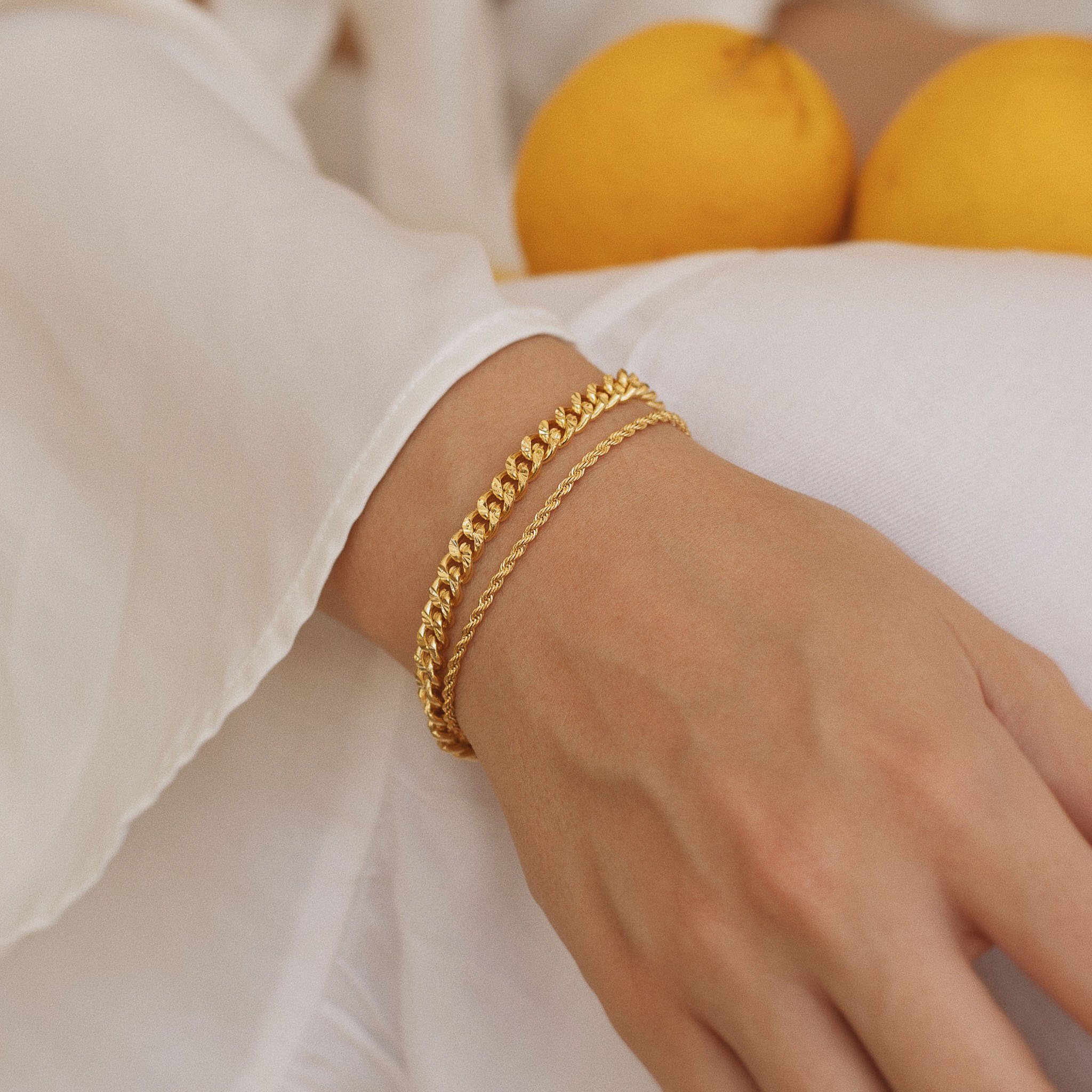 PULSEIRA CORDÃO BAIANO 2MM DOURADO FOLHEADO