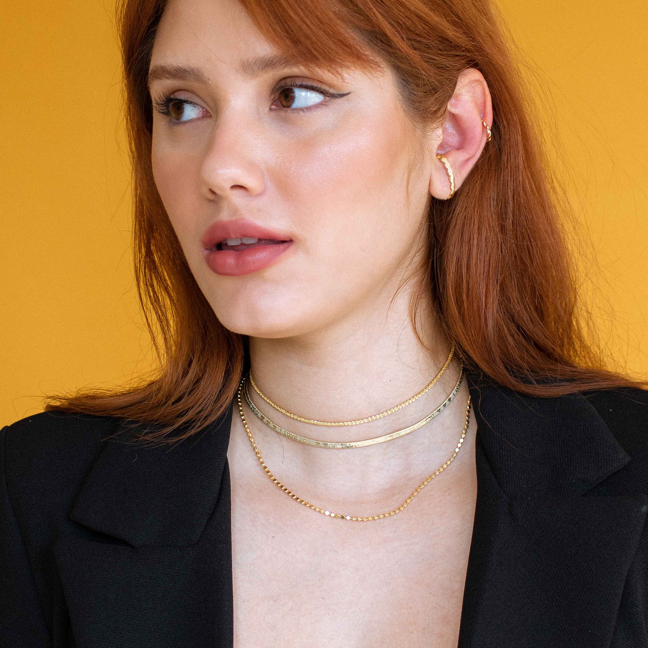 CHOKER CACTU BANHADO A OURO 18K