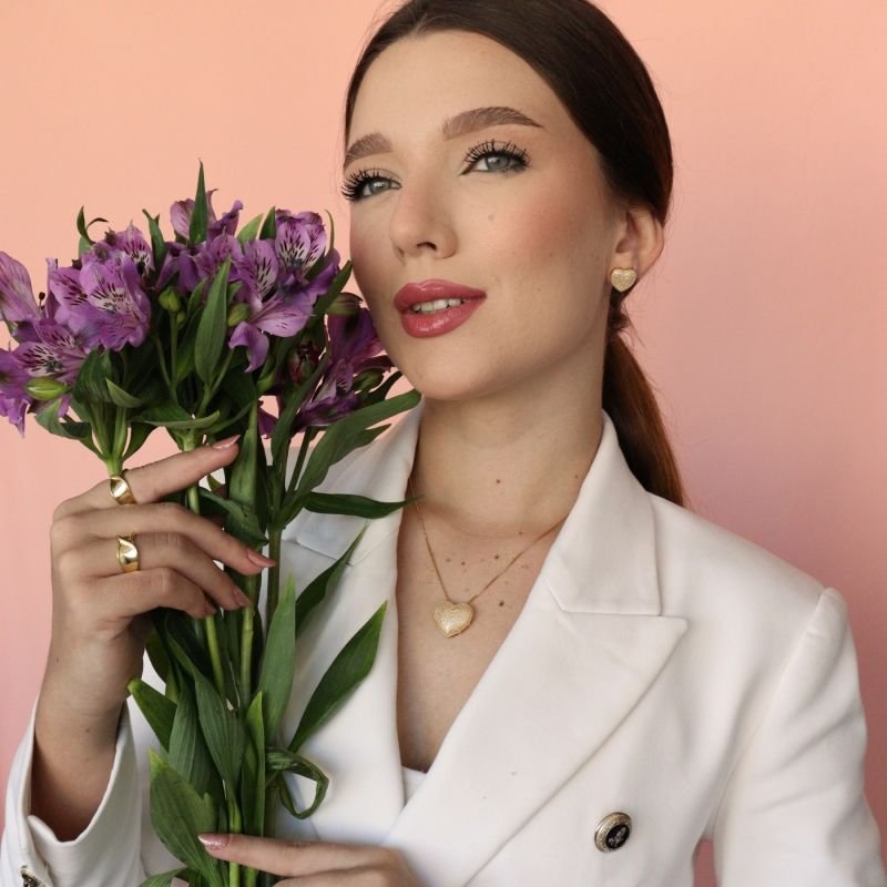 ANEL AFETO AJUSTÁVEL BANHADO A OURO 18K