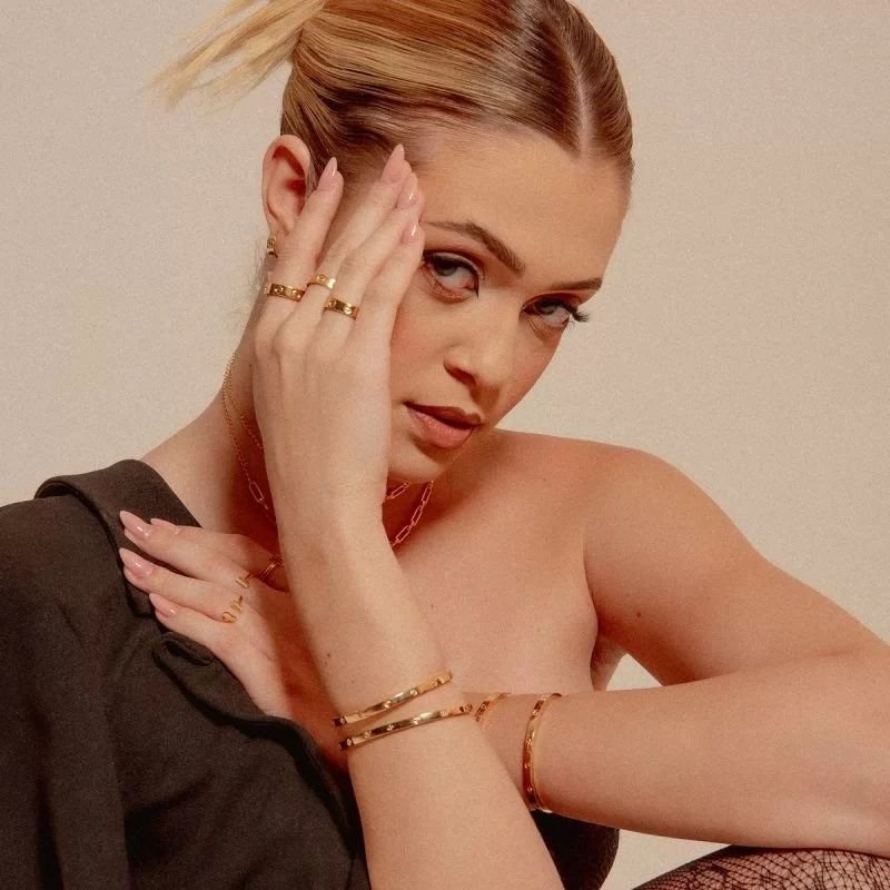 ANEL ART DOURADO FOLHEADO