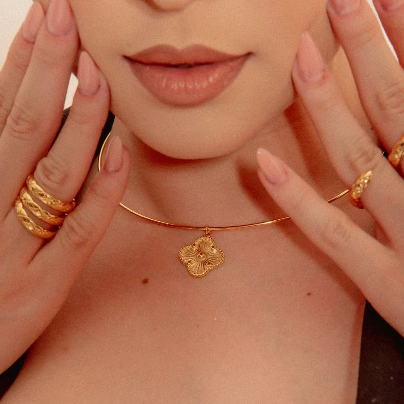 ANEL COCO X P DOURADO FOLHEADO