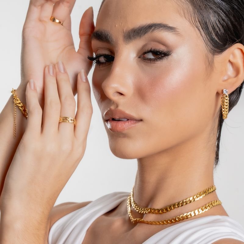 ANEL ENCANTO ZIRCÔNIA BANHADO A OURO 18K