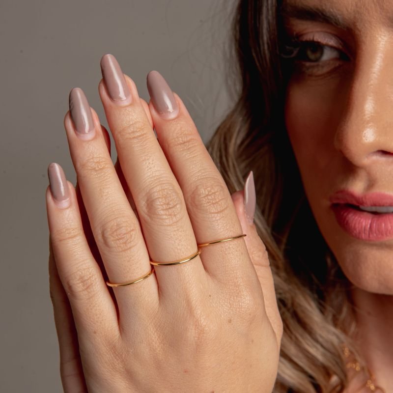 ANEL ESSÊNCIA BANHADO A OURO 18K