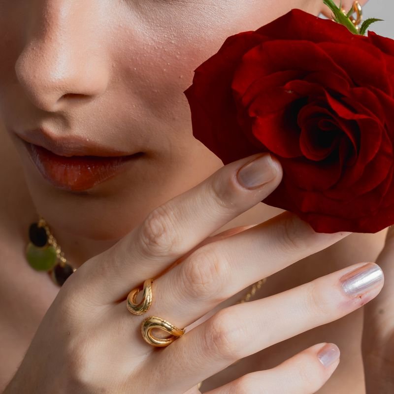 ANEL HARMONIA BANHADO A OURO 18K