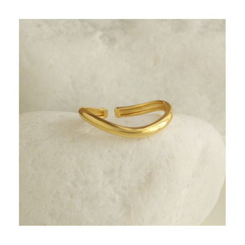 ANEL NUDA LISO P AJUSTAVEL DOURADO FOLHEADO