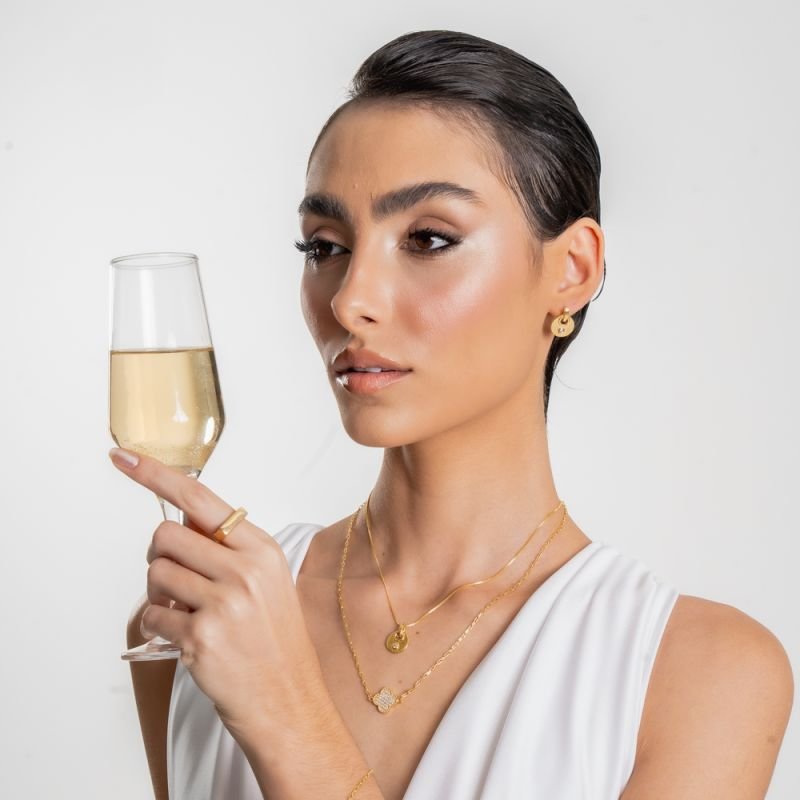 ANEL RETO 5MM AJUSTAVEL BANHADO A OURO 18K