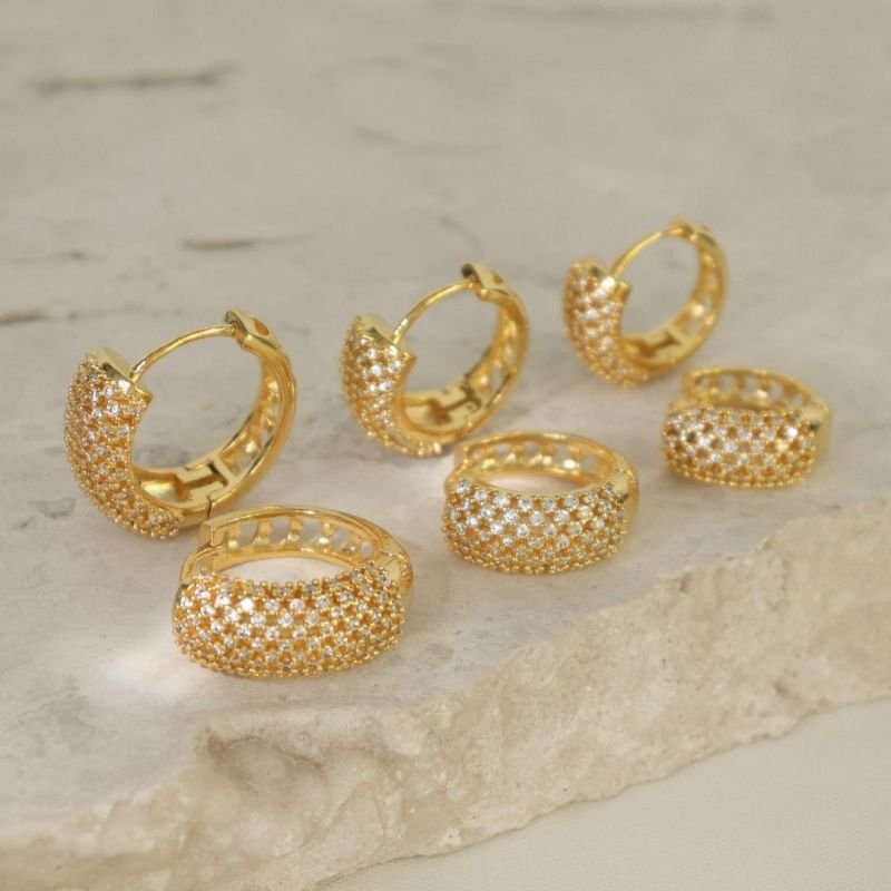 ARGOLA AMORIS ZIRCÔNIA G DOURADO FOLHEADO