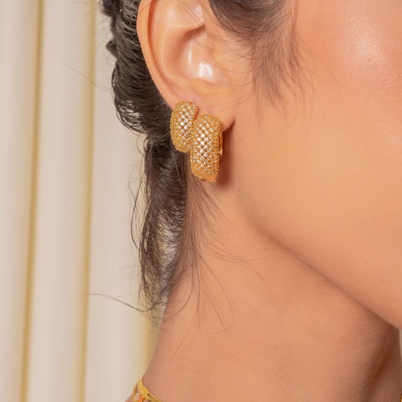 ARGOLA AMORIS ZIRCÔNIA M DOURADO FOLHEADO