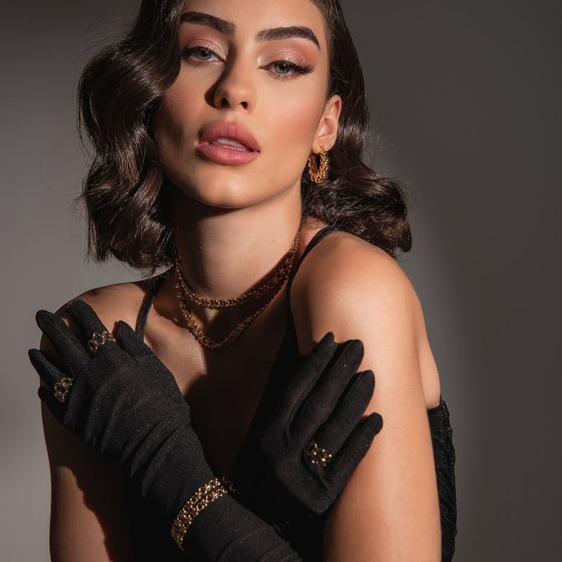 ARGOLA BOLHAS DOURADO FOLHEADO