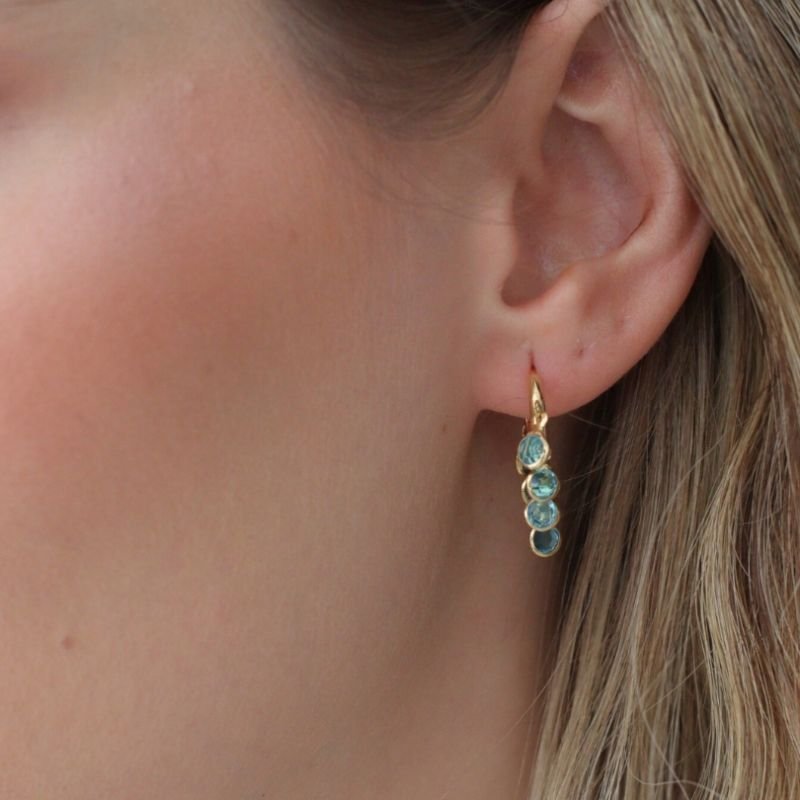 ARGOLA CELESTIAL BANHADO A OURO 18K