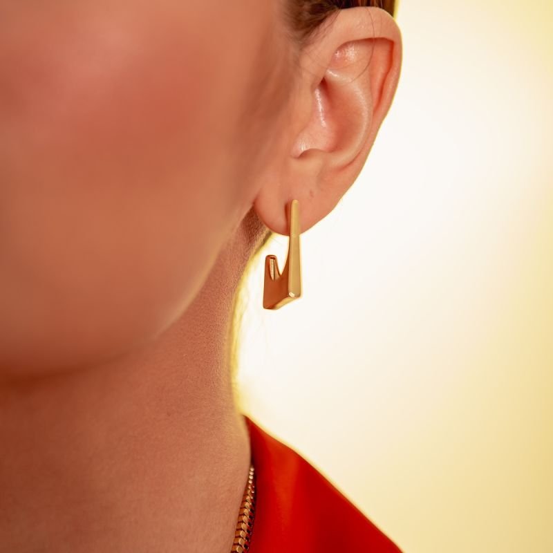 ARGOLA FORMS BANHADO A OURO 18K