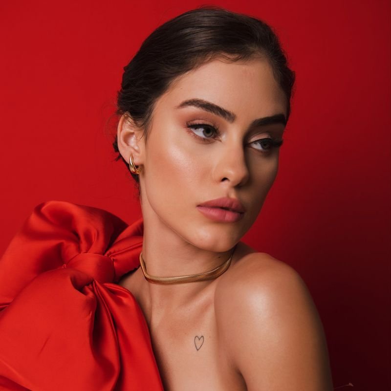 ARGOLA GOTA ALONGADA P DOURADO FOLHEADO