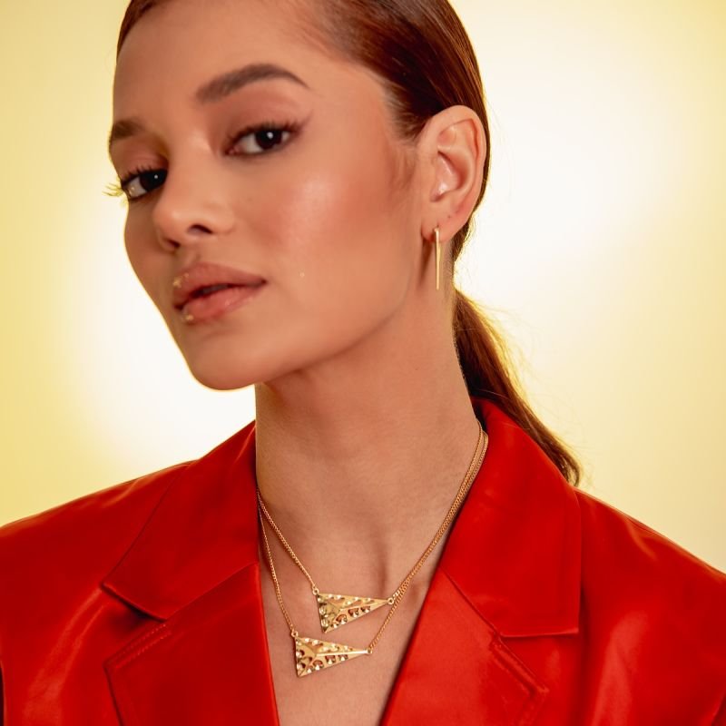 ARGOLA MARQUISE BANHADO A OURO 18K