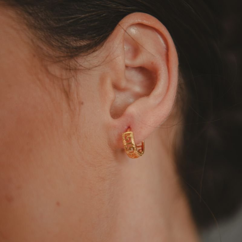 ARGOLA ORGONOGRAMA DOURADO FOLHEADO