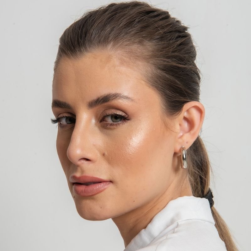 ARGOLA TUBO HARMONY PRATEADO FOLHEADO