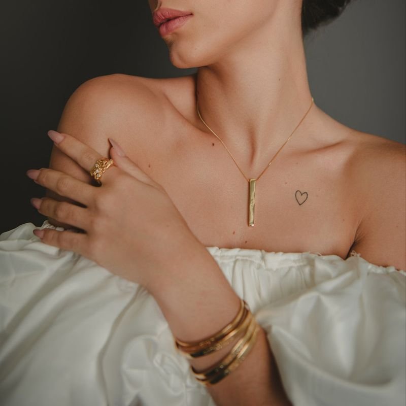 BRACELETE ABENÇOADA DOURADO FOLHEADO