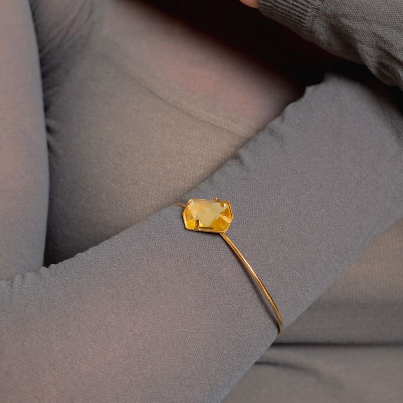 BRACELETE AMBAR LUX BANHADO A OURO 18K