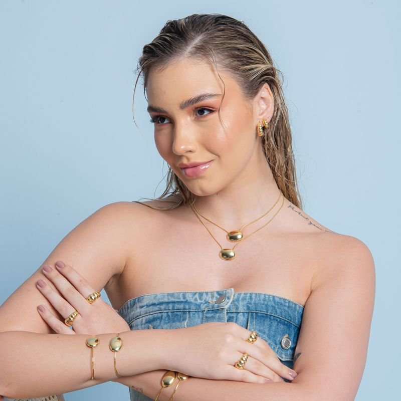 BRACELETE DIANA BANHADO A OURO 18K