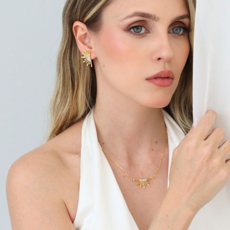 BRACELETE ECLIPSE BANHADO A OURO 18K