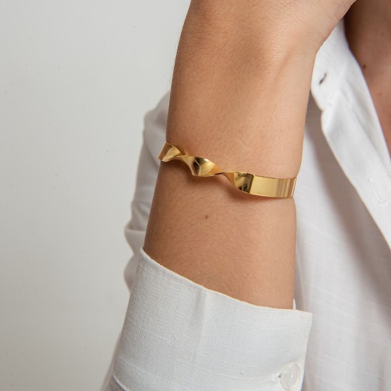 BRACELETE INTENSE BANHADO A OURO 18K