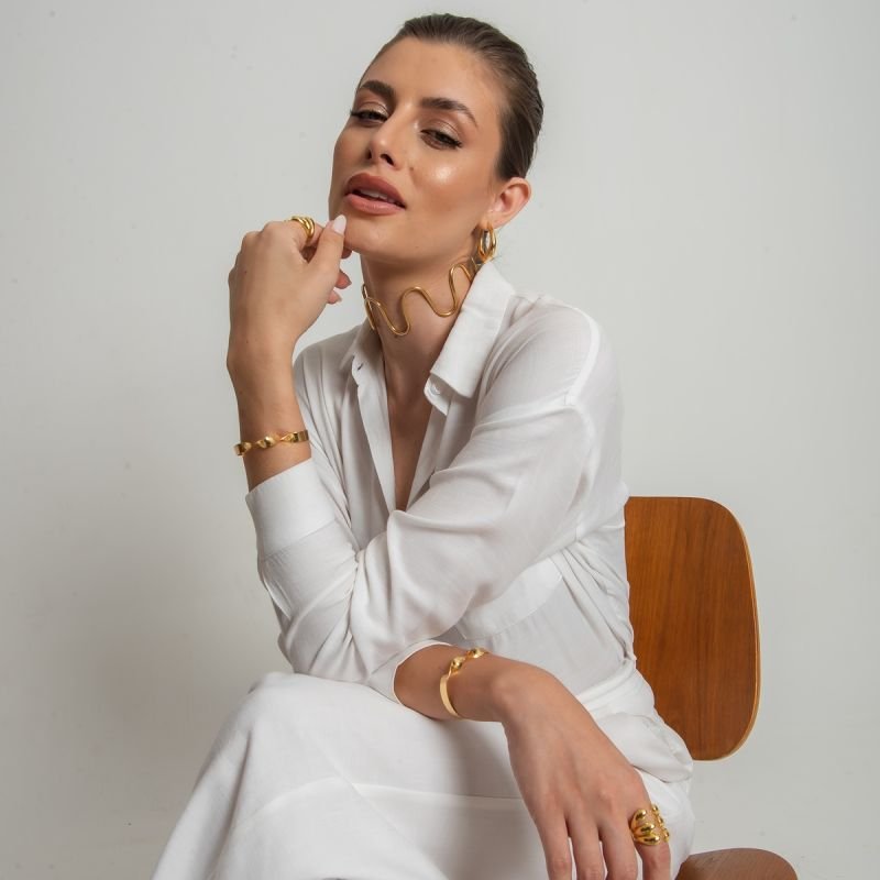 BRACELETE INTENSE BANHADO A OURO 18K