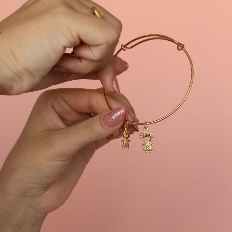 BRACELETE LIV FILHOS DOURADO FOLHEADO