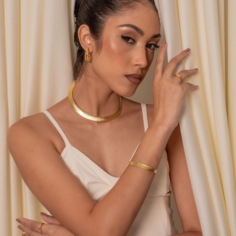 BRACELETE OLYMPIA BANHADO A OURO 18K