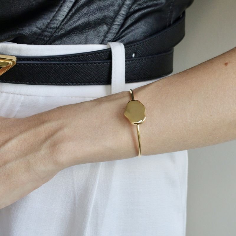 BRACELETE ORGANIC BANHADO A OURO 18K NIVER8
