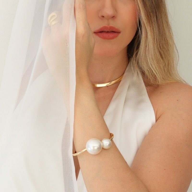 BRACELETE SONHO DE PÉROLA BANHADO A OURO 18K