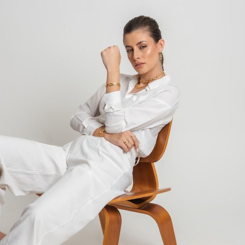 BRINCO CADEADO DOURADO FOLHEADO