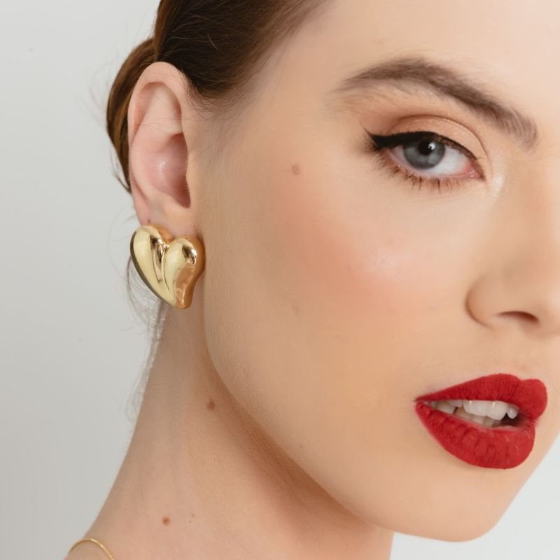 BRINCO CORAÇÃO LIFE G BANHADO A OURO 18K