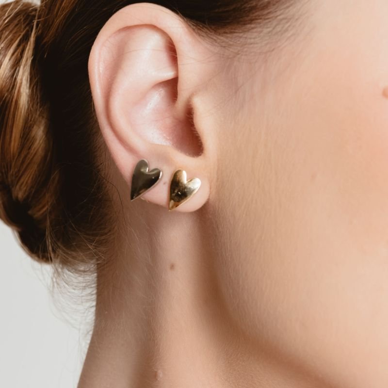 BRINCO CORAÇÃO MINI BANHADO A OURO 18K