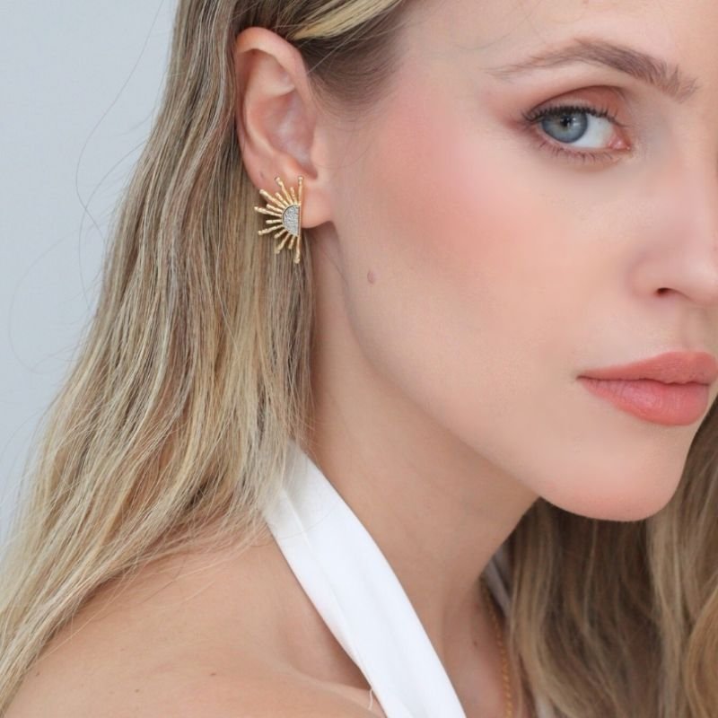 BRINCO ECLIPSE BANHADO A OURO 18K