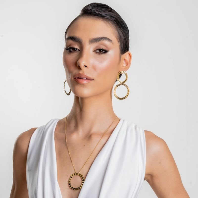 BRINCO ELLO BANHADO A OURO 18K