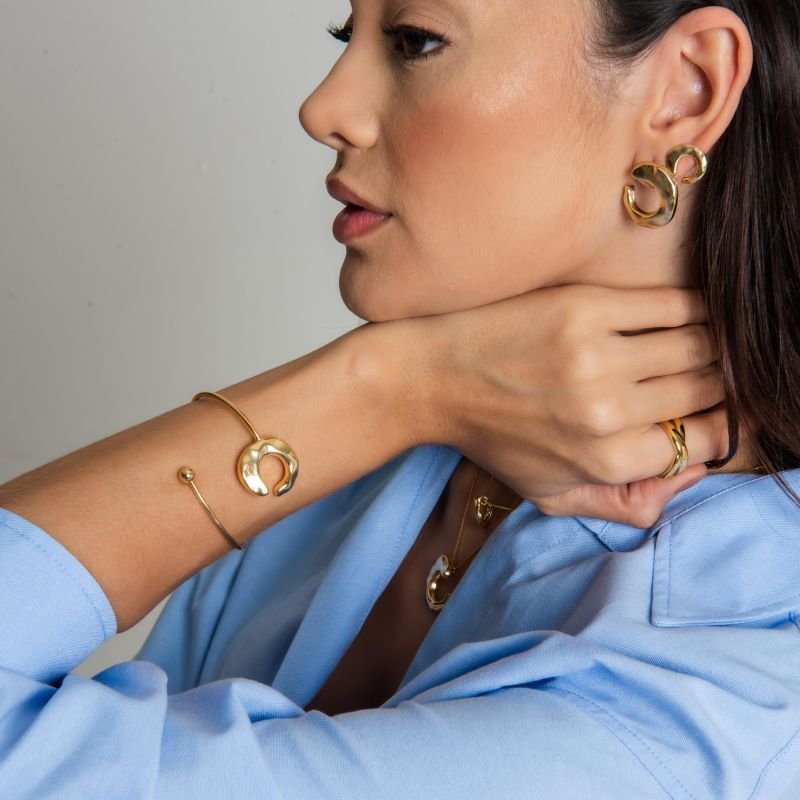 BRINCO ETÉREA ORGANIC P DOURADO FOLHEADO