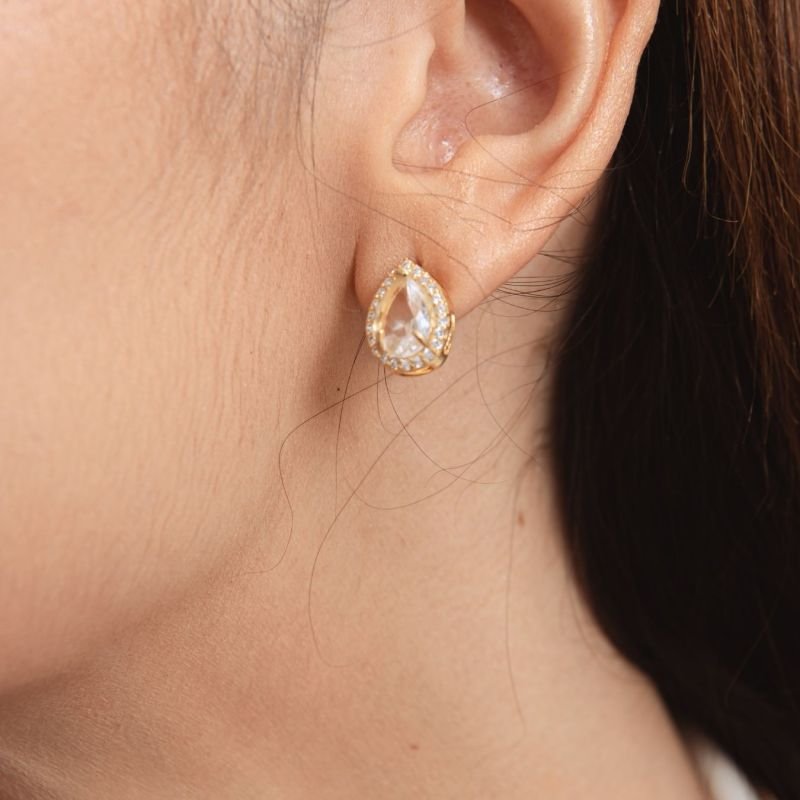 BRINCO IMPÉRIO CRISTAL ZIRCÔNIA BANHADO A OURO 18K