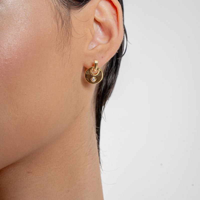 BRINCO INSTANTE ZIRCÔNIA BANHADO A OURO 18K