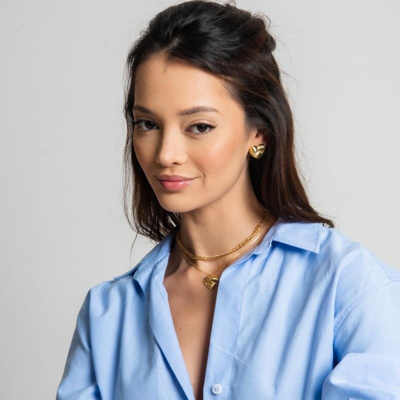 BRINCO ONE LOVE BANHADO A OURO 18K