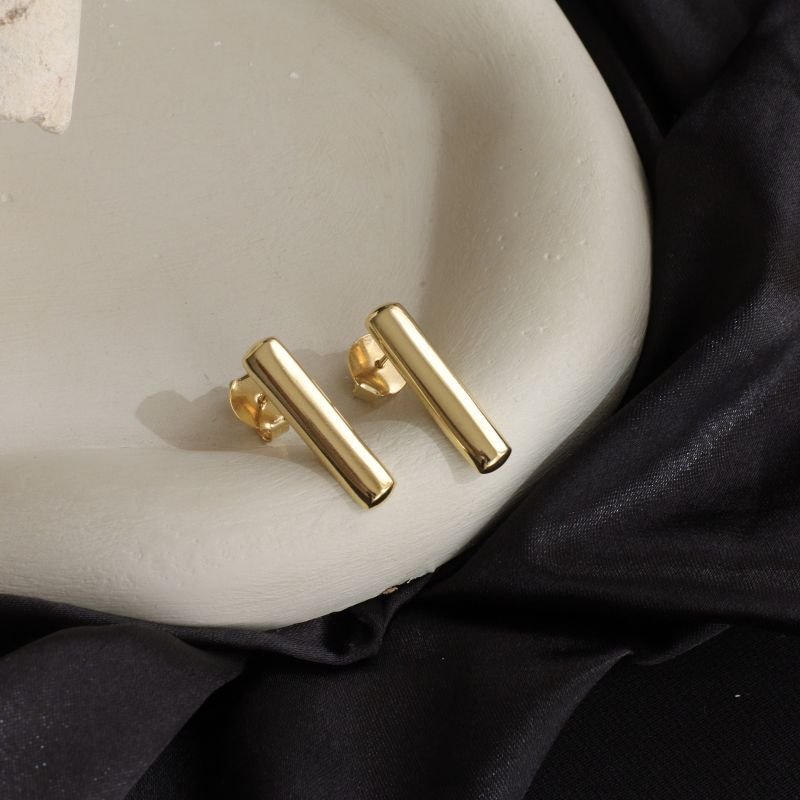 BRINCO PALITO ARREDONDADO M BANHADO A OURO 18K