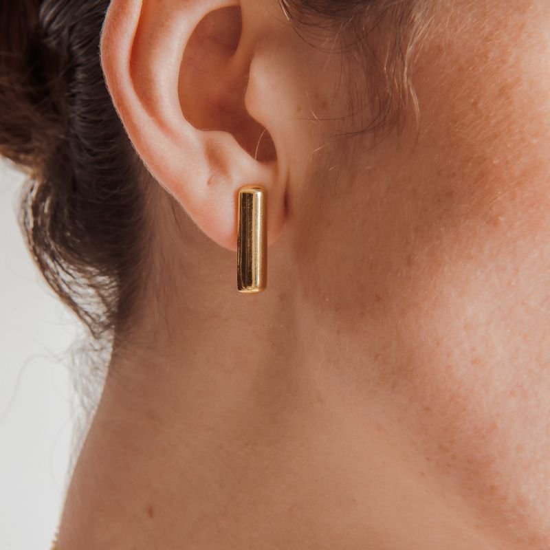 BRINCO PALITO ARREDONDADO P DOURADO FOLHEADO