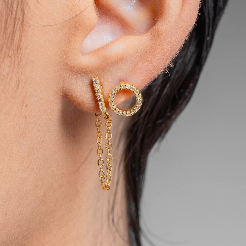 BRINCO PALITO COM CORRENTE BANHADO A OURO 18K