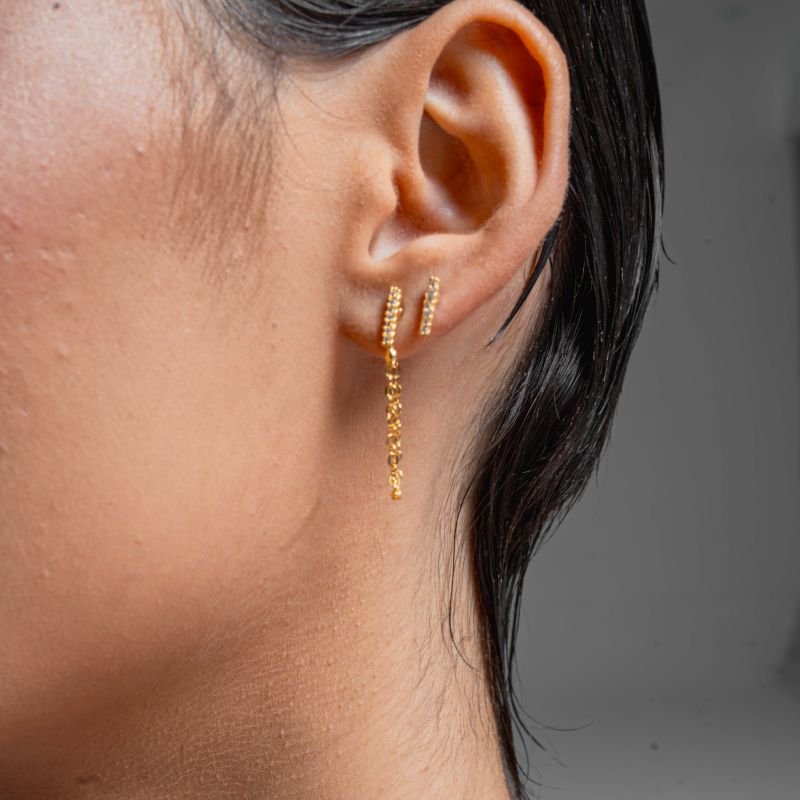 BRINCO PALITO COM CORRENTE BANHADO A OURO 18K