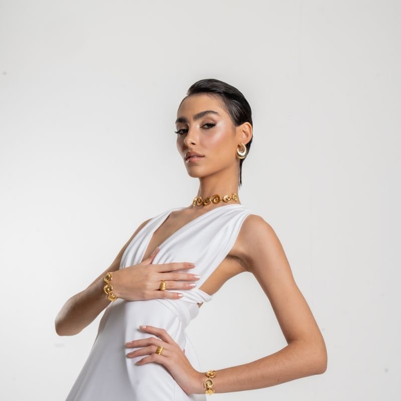 BRINCO SOLENE BANHADO A OURO 18K