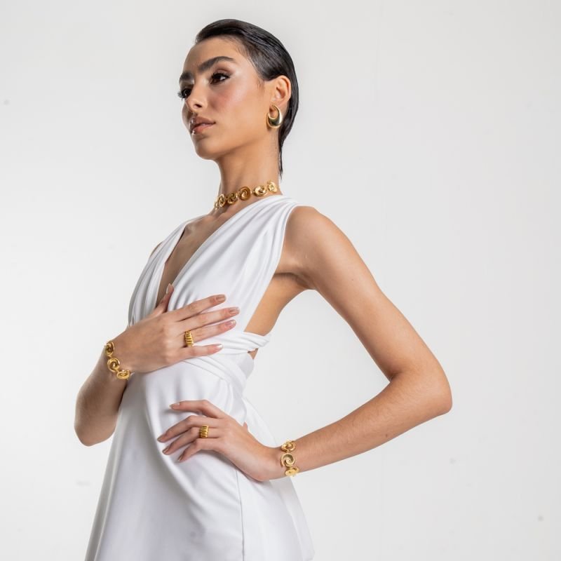 BRINCO SOLENE BANHADO A OURO 18K