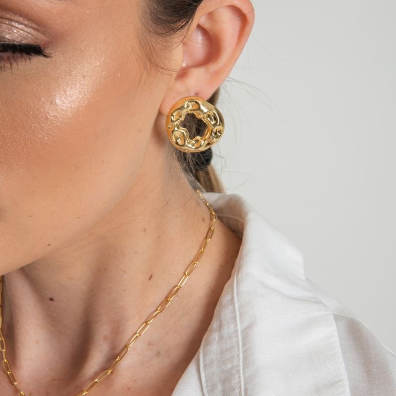 BRINCO SPLENDORE DOURADO FOLHEADO