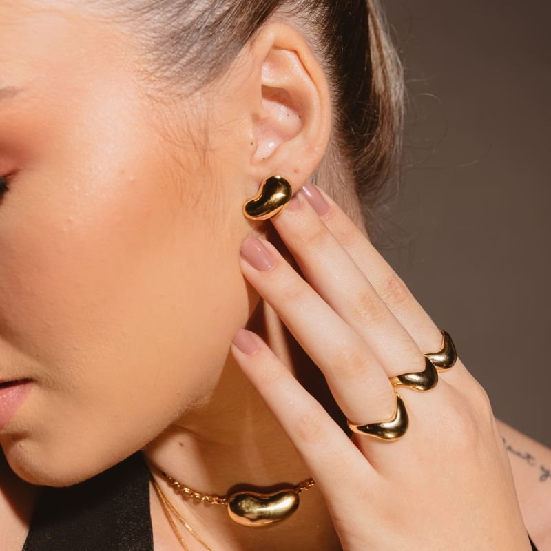 BRINCO TIFFA BANHADO A OURO 18K