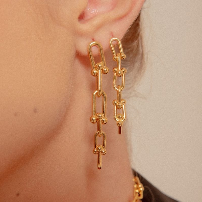 BRINCO TIFFA ELOS P BANHADO A OURO 18K