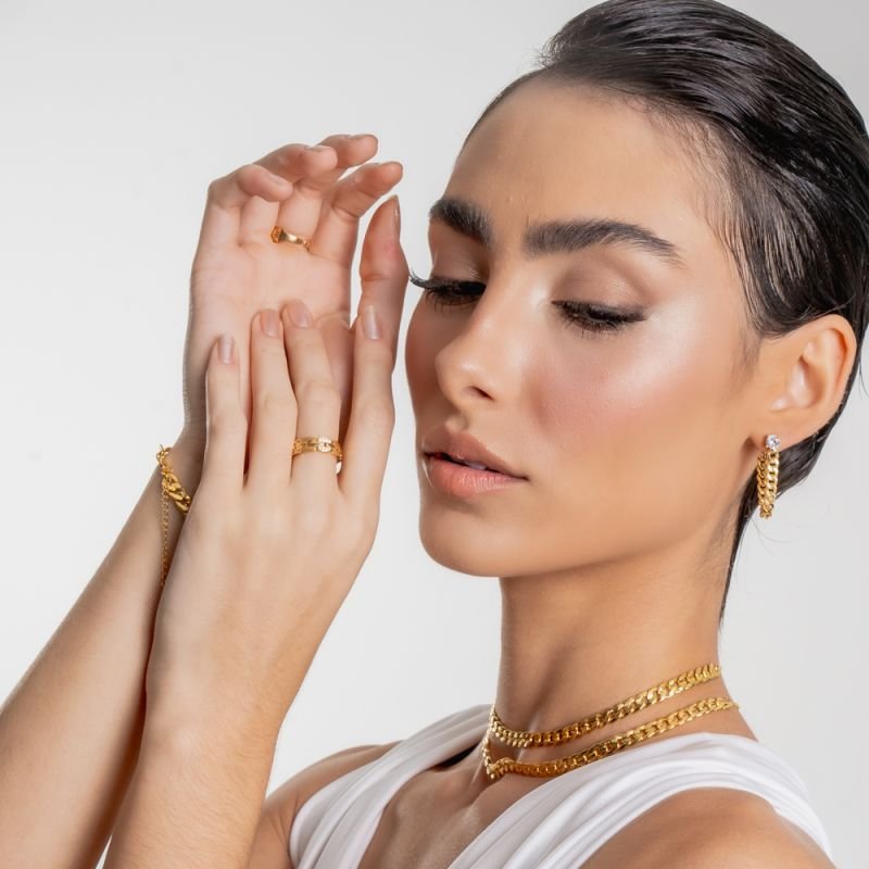 CHOKER DETAIL BANHADO A OURO 18K